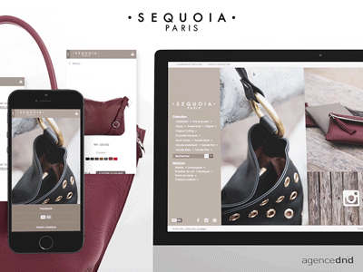 Sequoia Paris Website agence dnd ecommerce gif paris redesign sequoia showreel
