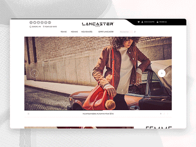 Lancaster's new homepage agence animation dnd gif home item lancaster page parallax principle scroll sketch