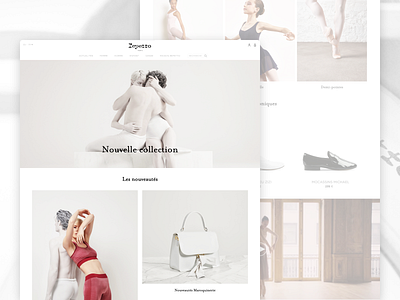 Repetto Website agence classic dance dnd ecommerce front end magento magento templates repetto responsive shoes ui