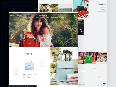 Lancaster Paris Website agence design dnd ecommerce lancaster magento paris redesign responsive