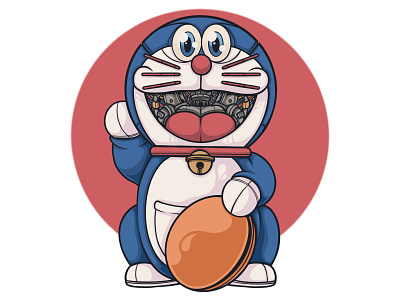 Doraemon Day art artwork cartoon character character design design designer doraemon drawing eggzoo icon illustration illustrator japan tshirt design