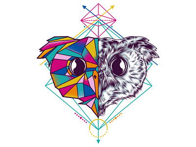 Owl eggzoo geometric geometric art geometrical geometrical art owl symetrical
