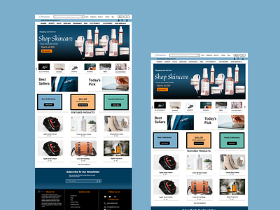 Eccomerce Landing Page design eccomerce mobile ui