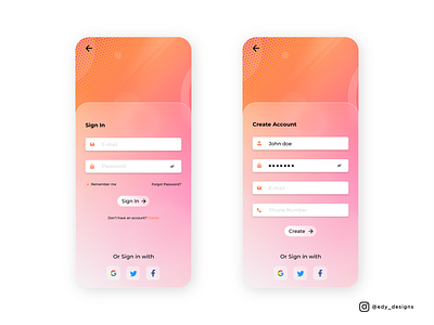 Login/SignUp form (Daily UI Challenge) daily ui challenge dailyui glassmorphism design loginsignup from loginsignup from ui design
