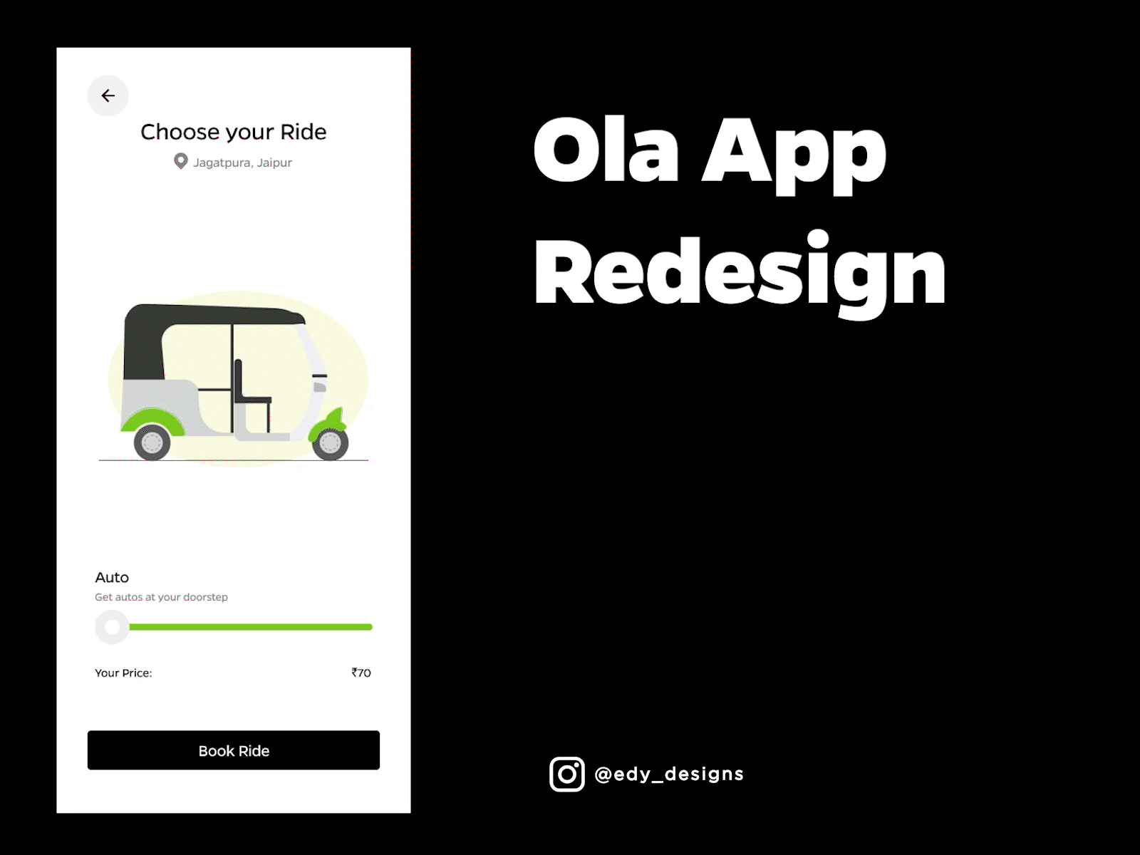 Ola app Redesign (UI UX Design) ola app ola app new concept ola app redesign ui ui design uiux design ux design