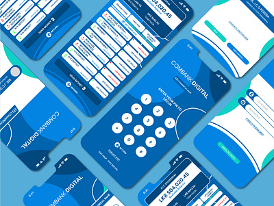 COMBANK DIGITAL App - Conceptual Redesigned UI app branding design ui ux