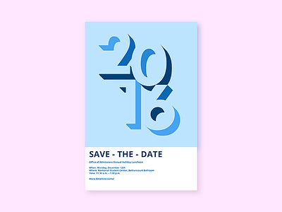 Holiday Save The Date 2016 holiday invitation save the date