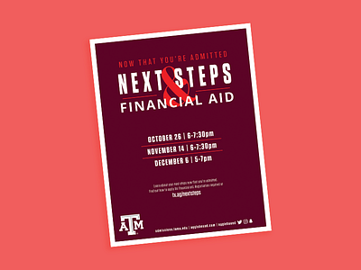 Next Steps Flyer admissions aggies college texas am