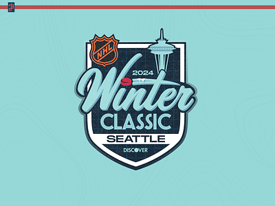 2024 Winter Classic Seattle branding design graphic design logo nhl