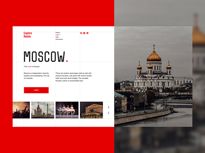UX/UI concept for travel website concept explore figma inspiration moscow photoshop popular russia travel uxui web design website world
