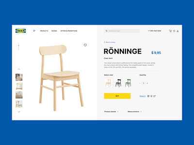 Product page | IKEA | redesign animation concept design figma ikea inspiration minimalism popular productpage redesign web design website
