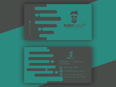 Stylish Salon Business Card Template GraphicsMarket.net