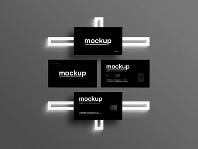 Light Effect Business Card Mockup GraphicsMarket.net