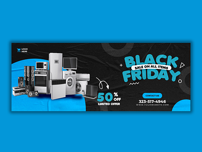 Black Friday Sale Facebook Cover GraphicsMarket.net