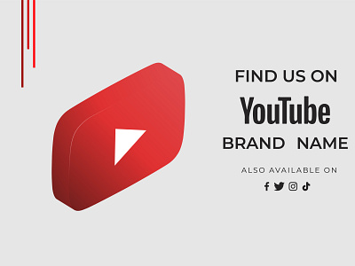 Find Us On YouTube Channel Art GraphicsMarket.net creative design free psd free resources freebies graphic graphics graphicsmarket.net psd template youtube channel art youtube channel logo