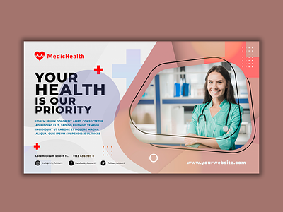 Medical Healthcare LinkedIn Banner GraphicsMarket.net