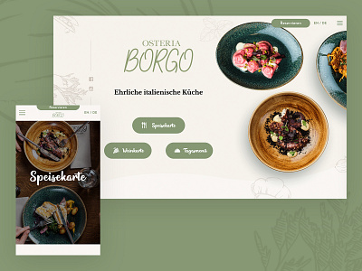 OSTERIA BORGO branding design ui ux