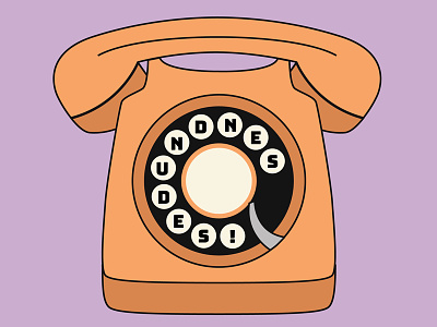 Send Nudes call dial illustration millennial minimal nudes phone send text vintage