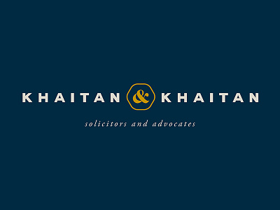 Khaitan & Khaitan Logo brand identity branding delhi india khaitan law lawyer legal logo