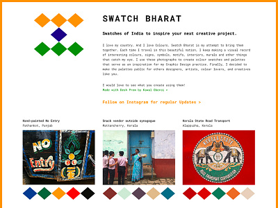 Swatch Bharat Website colour design free india indian palettes resource swatch web web design