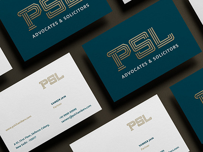 Psl Business Cards brand identity branding delhi india law lawyer legal logo psl