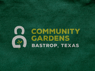 Logo Design - Community Gardens brand c community g gardens green identity logo logotype plants texas usa
