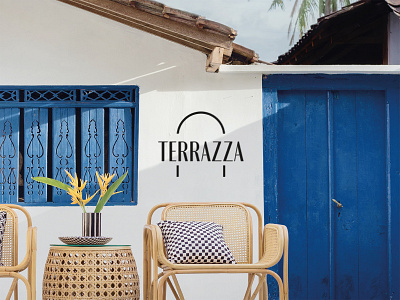 Garden furniture logo - TERRAZZA branding graphic design logo