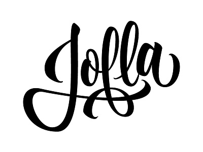 Jolla lettering