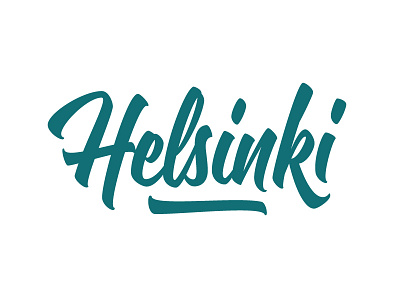 Helsinki - lettering brush lettering script typography
