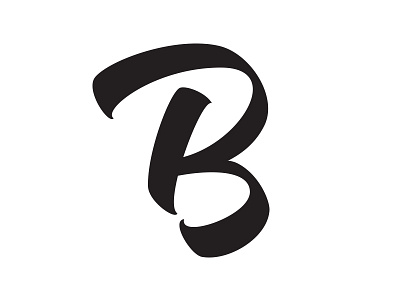 It's a B brush font lettering script type typedesign typography