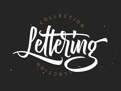 Lettering collection brush hand lettering lettering logo script type typography