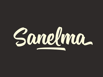 Sanelma typeface brush font lettering script type typedesign typography