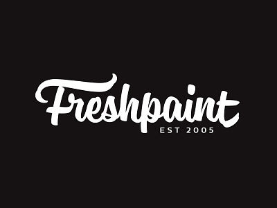 Freshpaint logo branding lettering logo typography