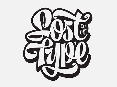 Lost Type -lettering brand branding lettering logo lost type script t shirt type typography