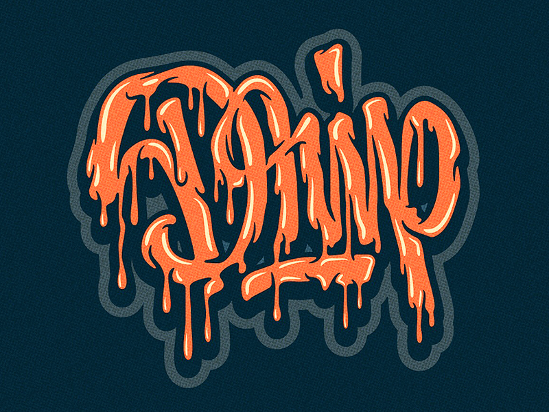 Drip -lettering by Mika Melvas on Dribbble