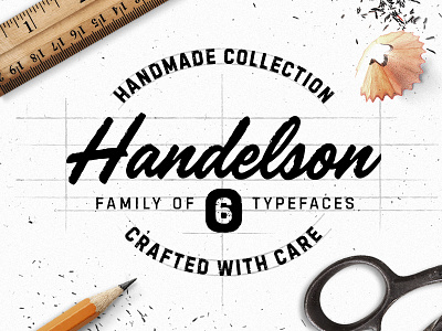 Haldelson Type Collection brush font lettering script type typeface typography