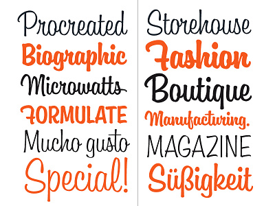 Boutiera typeface