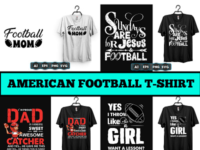 American Football T-shirt Design flagfootball