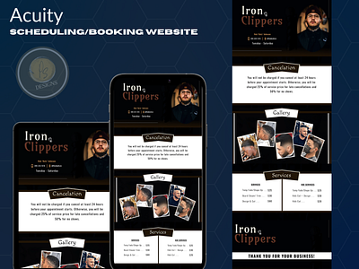 Acuity Booking Site acuity design figma mobile design