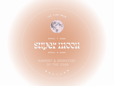 super moon bsds design experiment explore gradient lunar moon space supermoon type typography