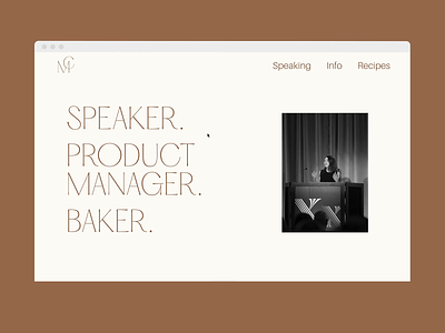 website for mary catherine baker branding bsds design identity logo productmanager semplice speaker type typography ui uiux web web design webdesign website