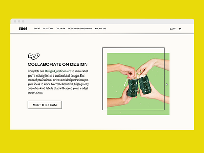 eliqs website animation beer beer can custom custom cans design hover hovereffect interaction design motion seltzer type typography ui ux web webdesign website website design wine