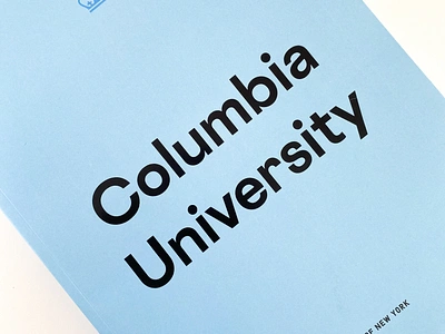 sneak peek of the latest columbia university viewbook columbia columbiablue columbiauniversity ivy lions new york newyorkcity nyc print printdesign type typography uws viewbook vllg