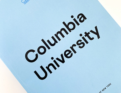 sneak peek of the latest columbia university viewbook columbia columbiablue columbiauniversity ivy lions new york newyorkcity nyc print printdesign type typography uws viewbook vllg