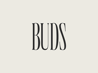 Buds Floral Design Brand Identity brand branding buds condensed design floral floral design identity logo serif type typography