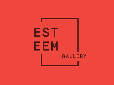 Esteem Gallery logo apercu contemporary esteem gallery identity logo