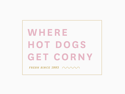Hot Diggity 1993 branding corn dogs fresh gourmet identity logo menu napkin national