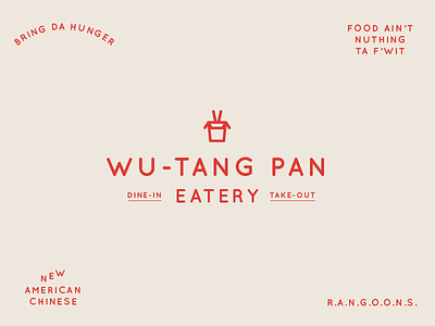 BSDS Challenge No. 5: Chinese Food + Quicksand branding bsds chinese food eatery food logo quicksand rangoons take-out typography wu-tang wu-tang clan