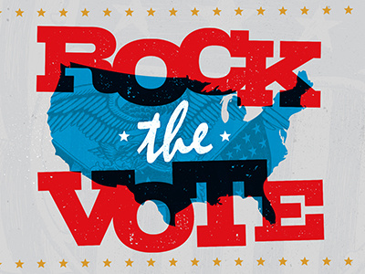 Rock the Vote america flag rock stars usa vote