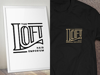 The Loft Hair Emporium barber emporium hair haircut logo men shave